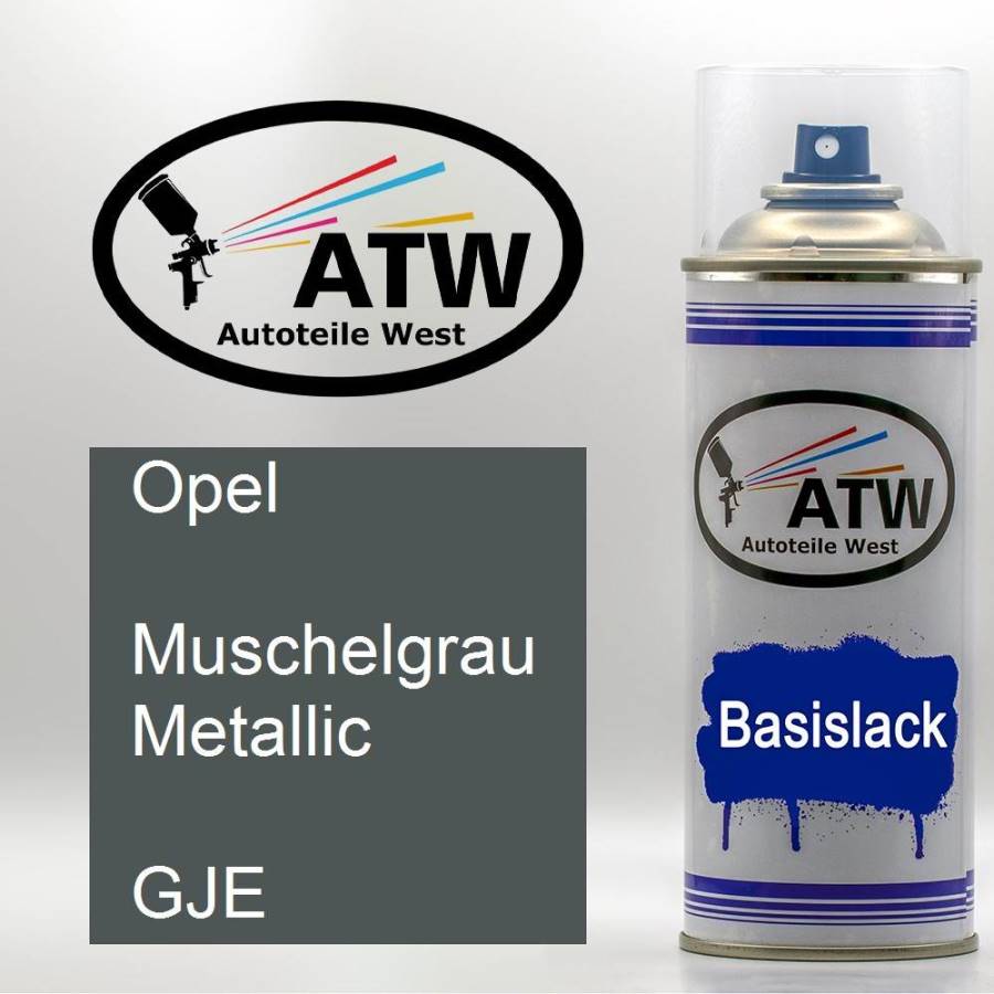 Opel, Muschelgrau Metallic, GJE: 400ml Sprühdose, von ATW Autoteile West.